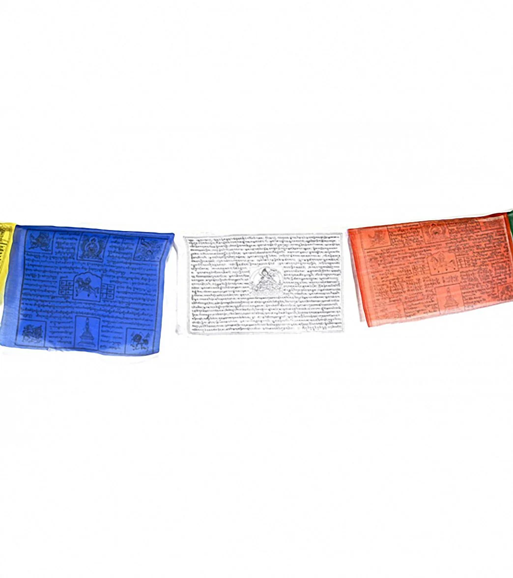 Sacred Space XL Set of 10 Windhorse Tibetan Cotton Prayer Flags