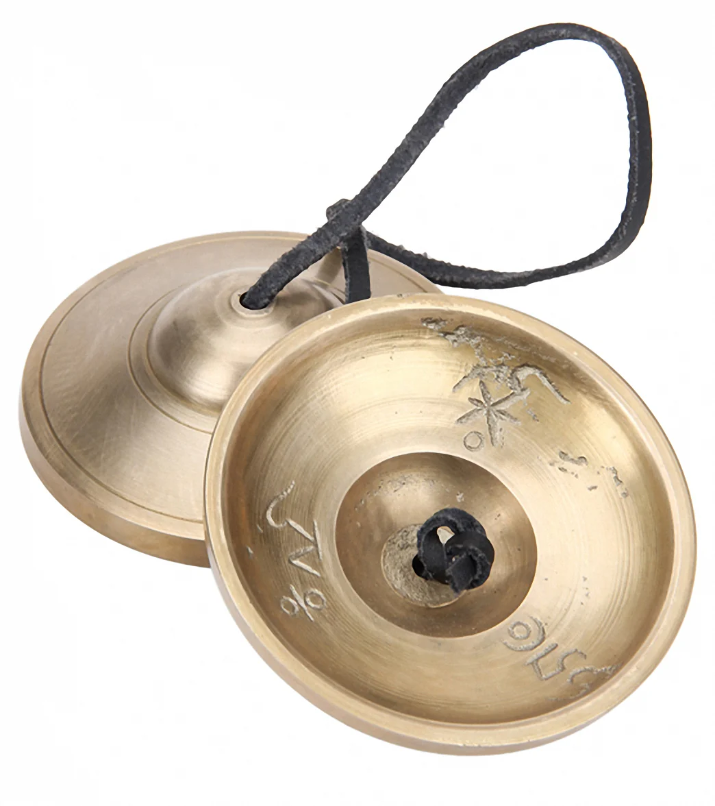 Sacred Space XXL Classic Meditation Tibetan Gong Tingsha Cymbals 3.5" - Image 2