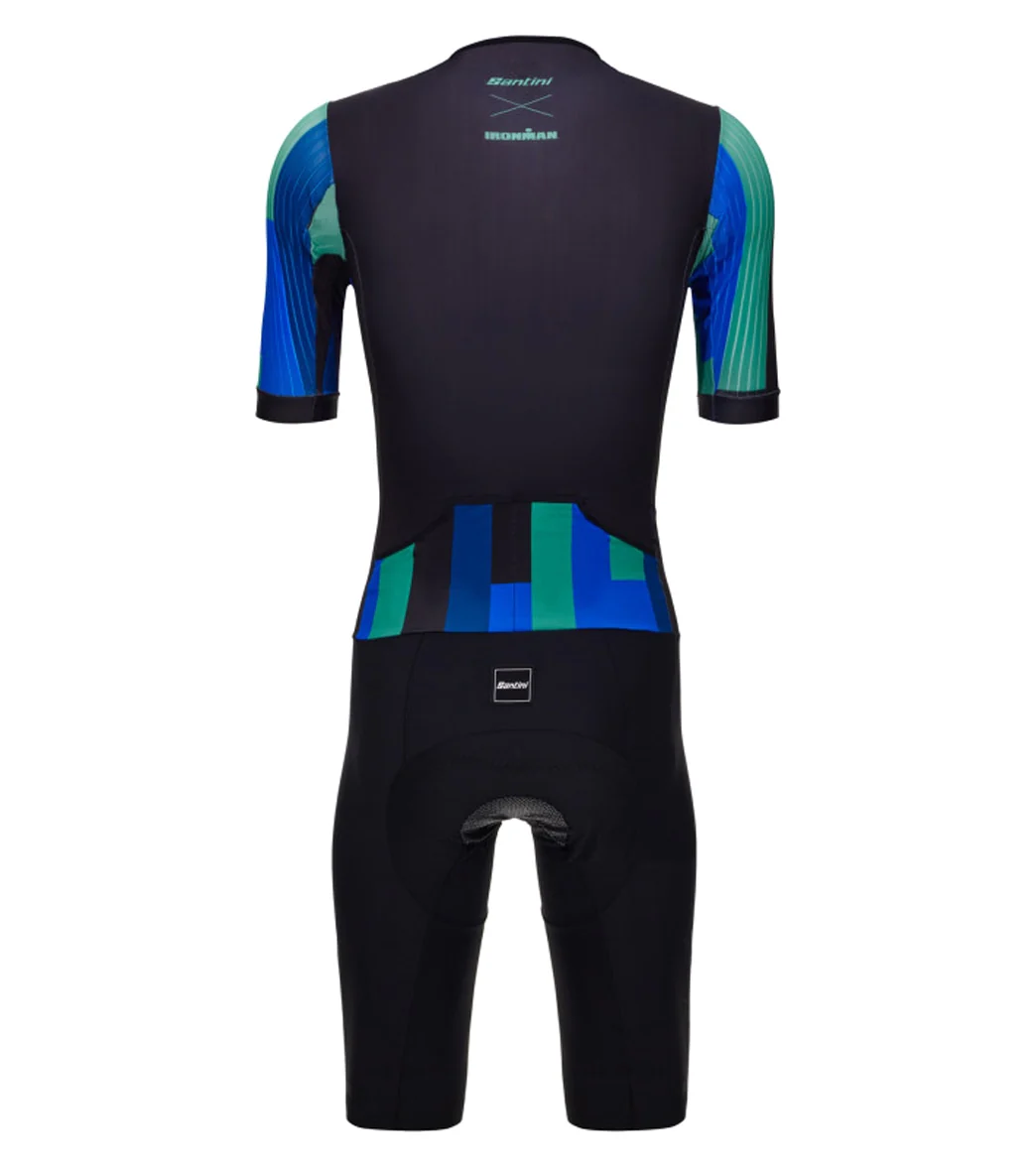 Santini Men's Ironman Aahonoui Triathlon Short Sleeve Trisuit - Image 3