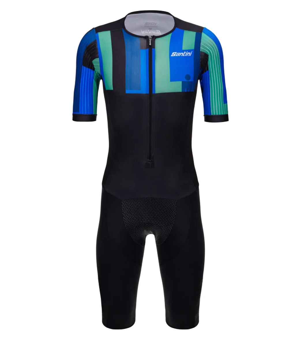 Santini Men's Ironman Aahonoui Triathlon Short Sleeve Trisuit - Image 5