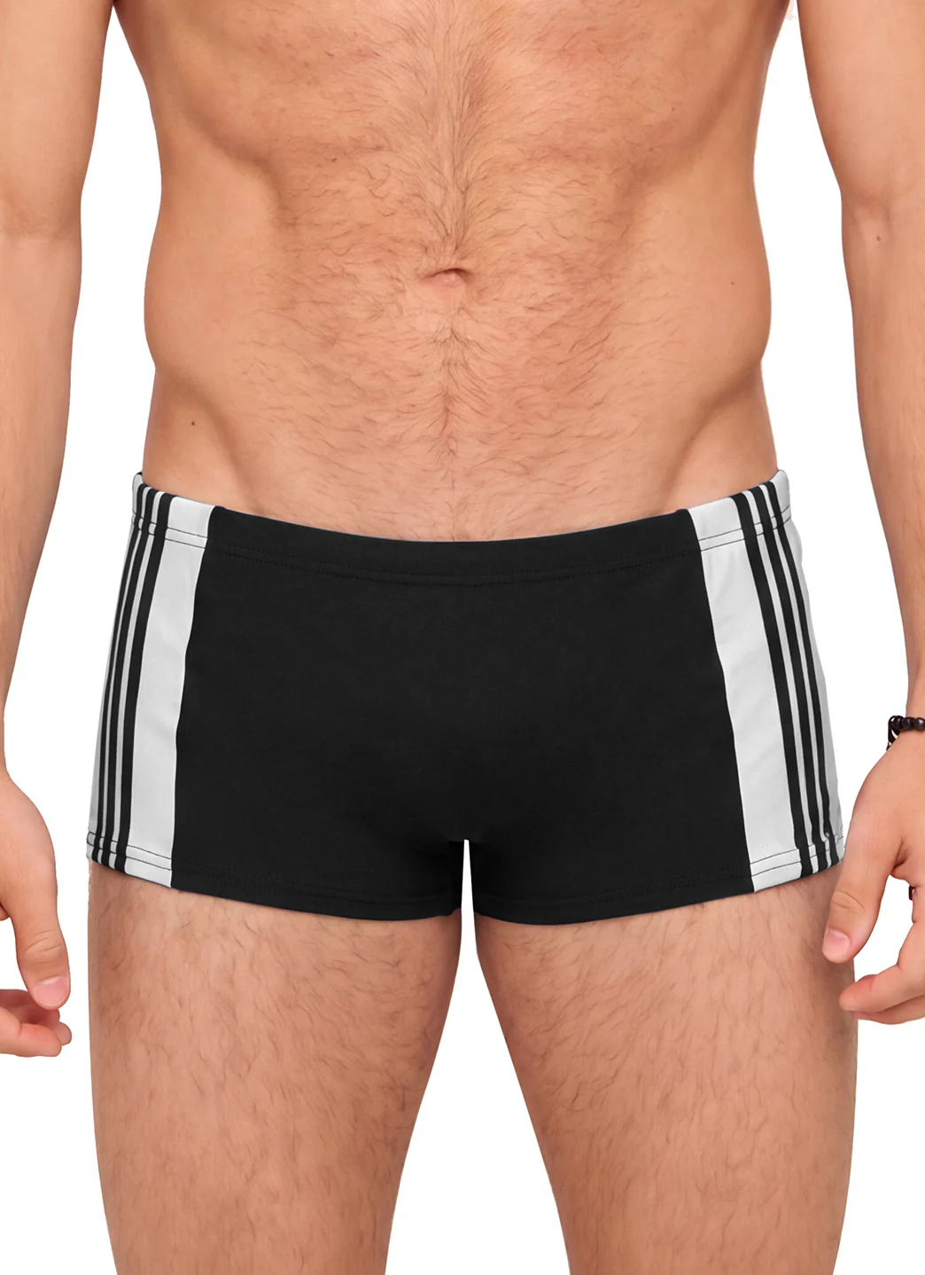 Sauvage Men's Side Stripe Square Leg Swimsuit - Image 15