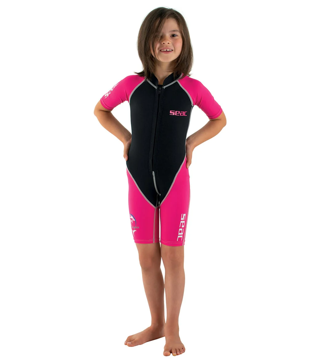 Seac USA Girls' 1.5mm Short Sleeve Dolphin Springsuit Wetsuit - Image 3