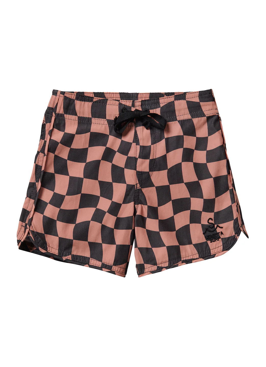 Seaesta Surf Boys's Scallop Wavy Checks Retro Flare Board Short (Toddler, Little Kid, Big Kid) - Image 2