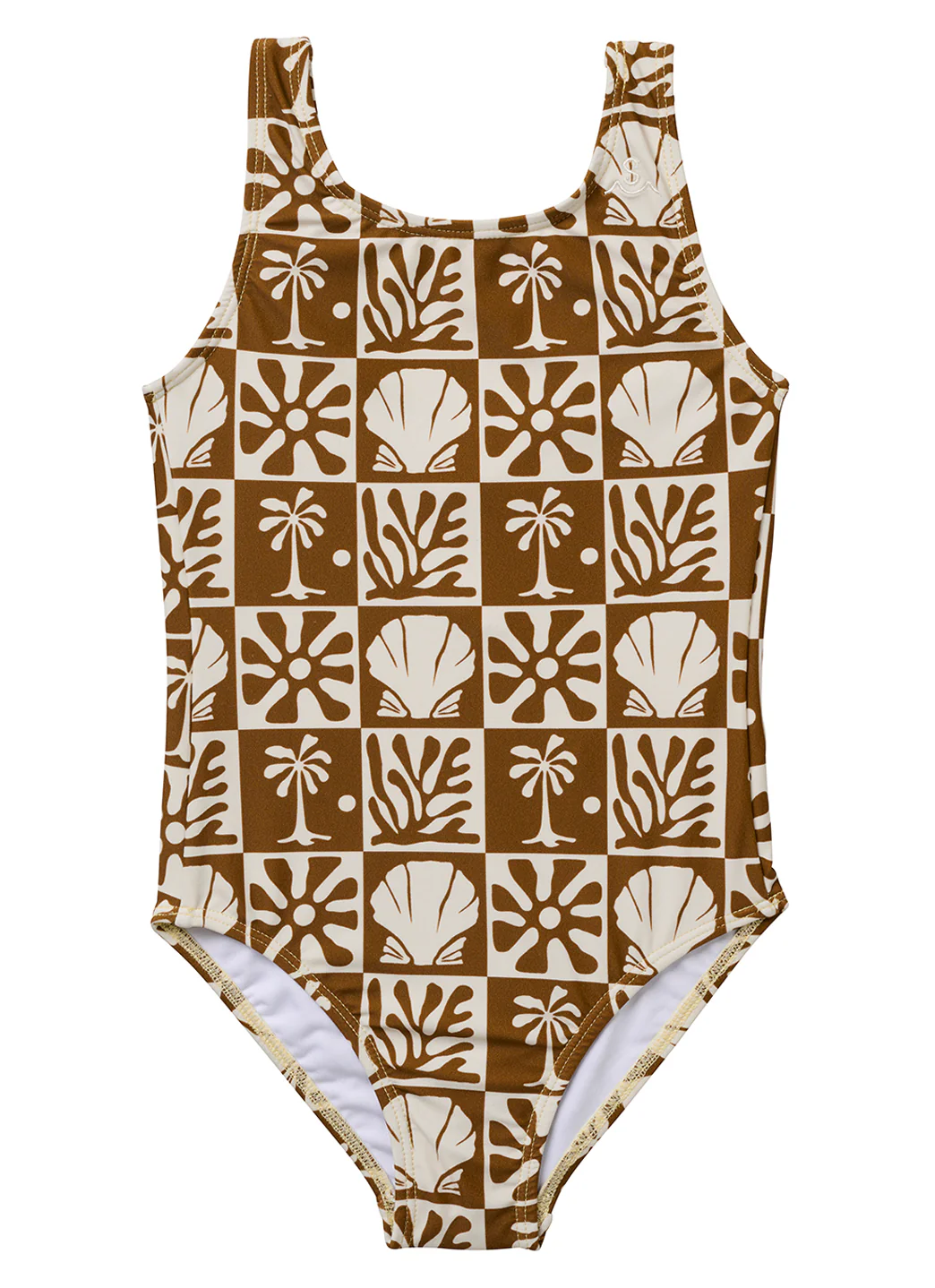 Seaesta Surf Girls' Beach Checks One Piece Swimsuit (Toddler, Little Kid, Big Kid) - Image 3