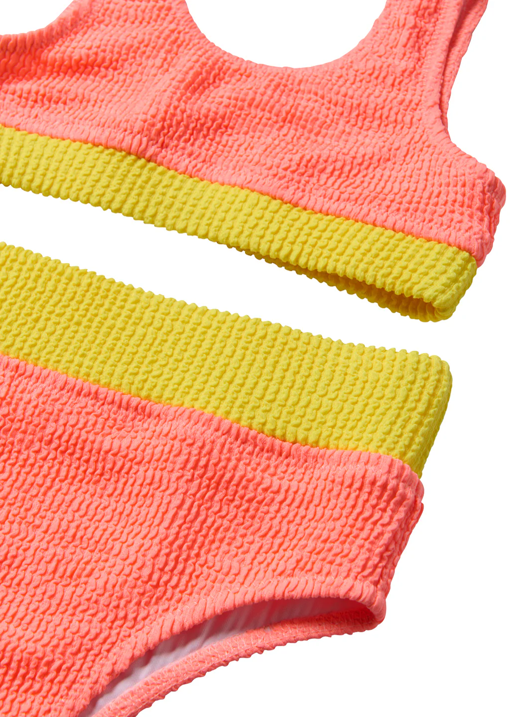 Seaesta Surf Girls' Crinkle Color Block Two Piece Bikini Set (Toddler, Little Kid, Big Kid) - Image 12