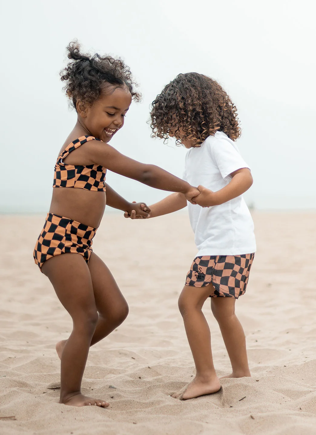 Seaesta Surf Girls' Print Wavy Check Two Piece Bikini Set (Toddler, Little Kid, Big Kid) - Image 13