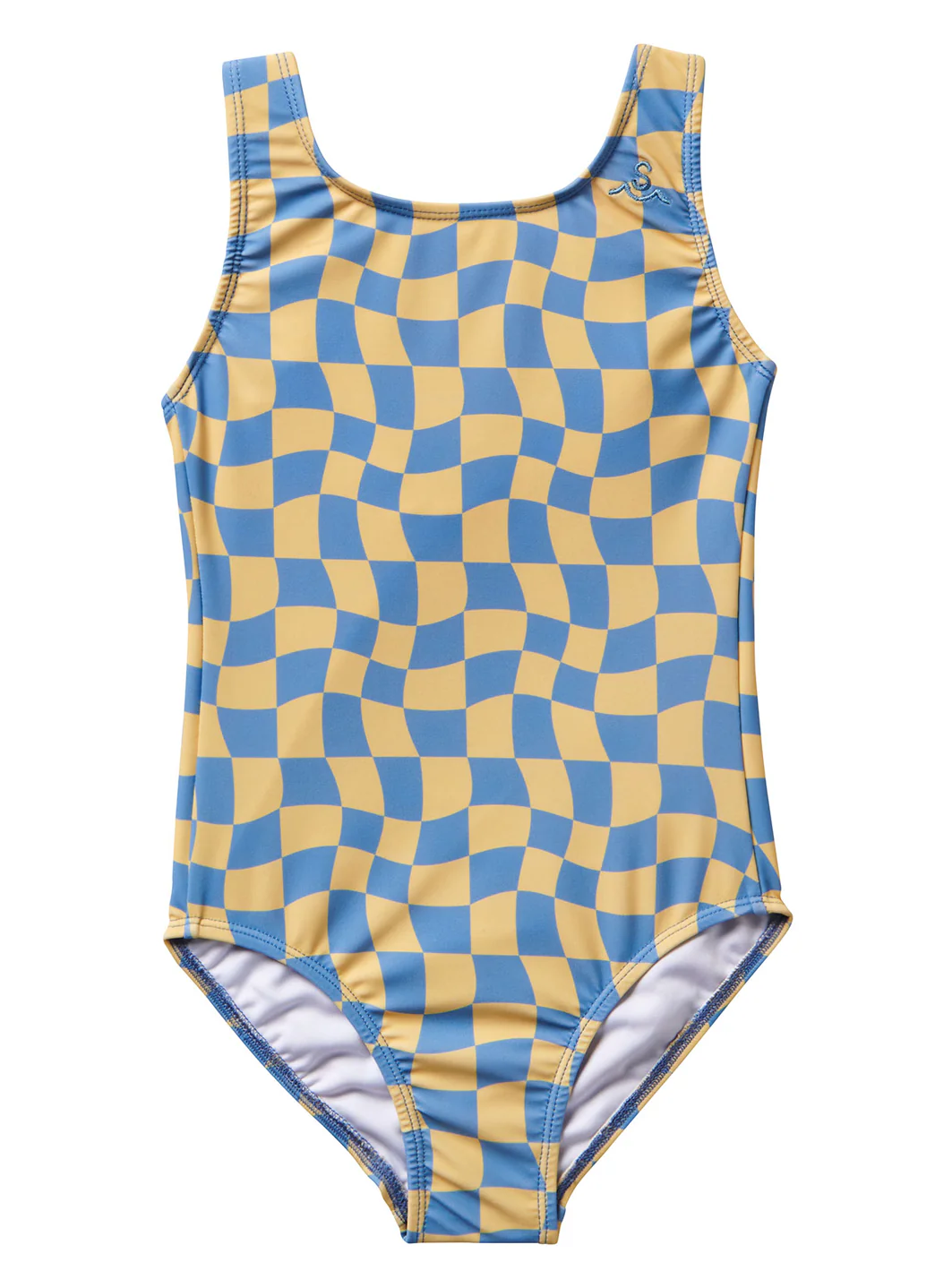 Seaesta Surf Girls' Wavy Checks One Piece Swimsuit (Toddler, Little Kid, Big Kid) - Image 6