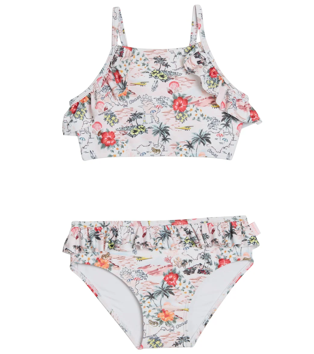 Seafolly Girls' Coast To Coast Two Piece Halter Bikini Set (Baby, Toddler, Little Kid)