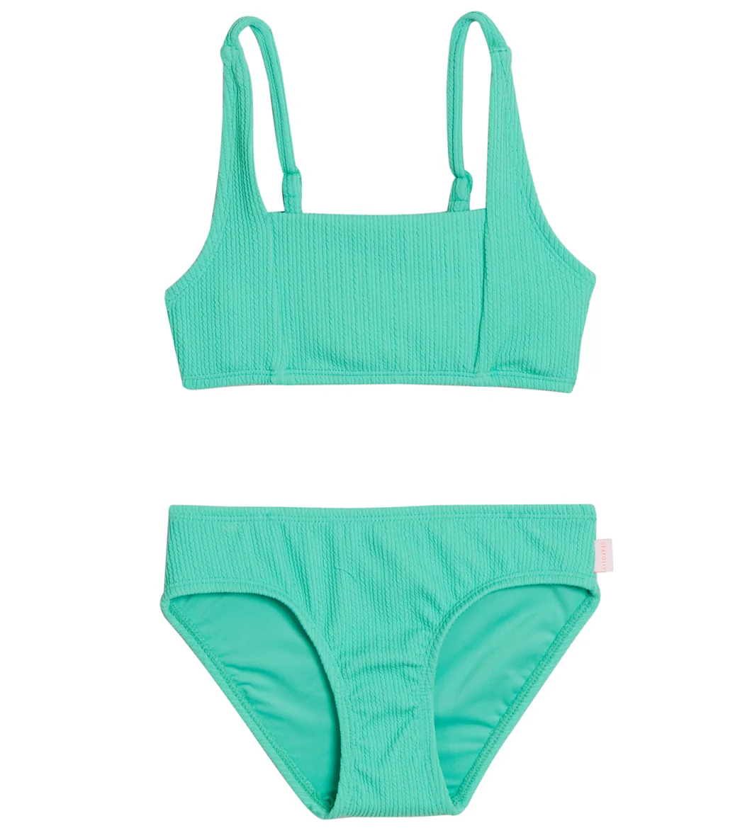 Seafolly Girls' Essential Square Neck Two Piece Bikini Set (Big Kid) - Image 3