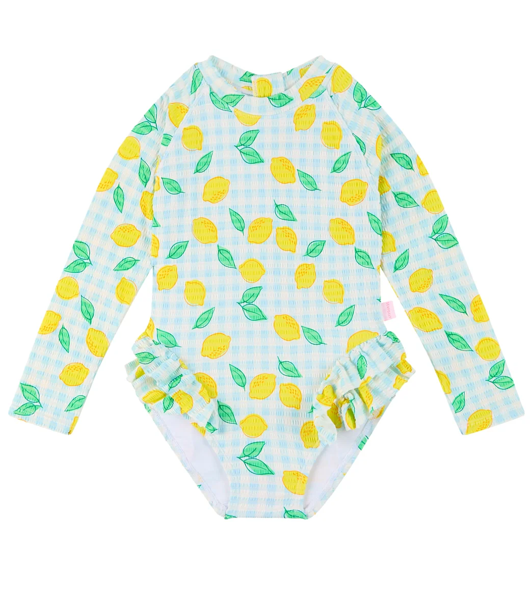 Seafolly Girls' Lisbon Long Sleeve One Piece Swimsuit (Baby, Toddler, Little Kid) - Image 4