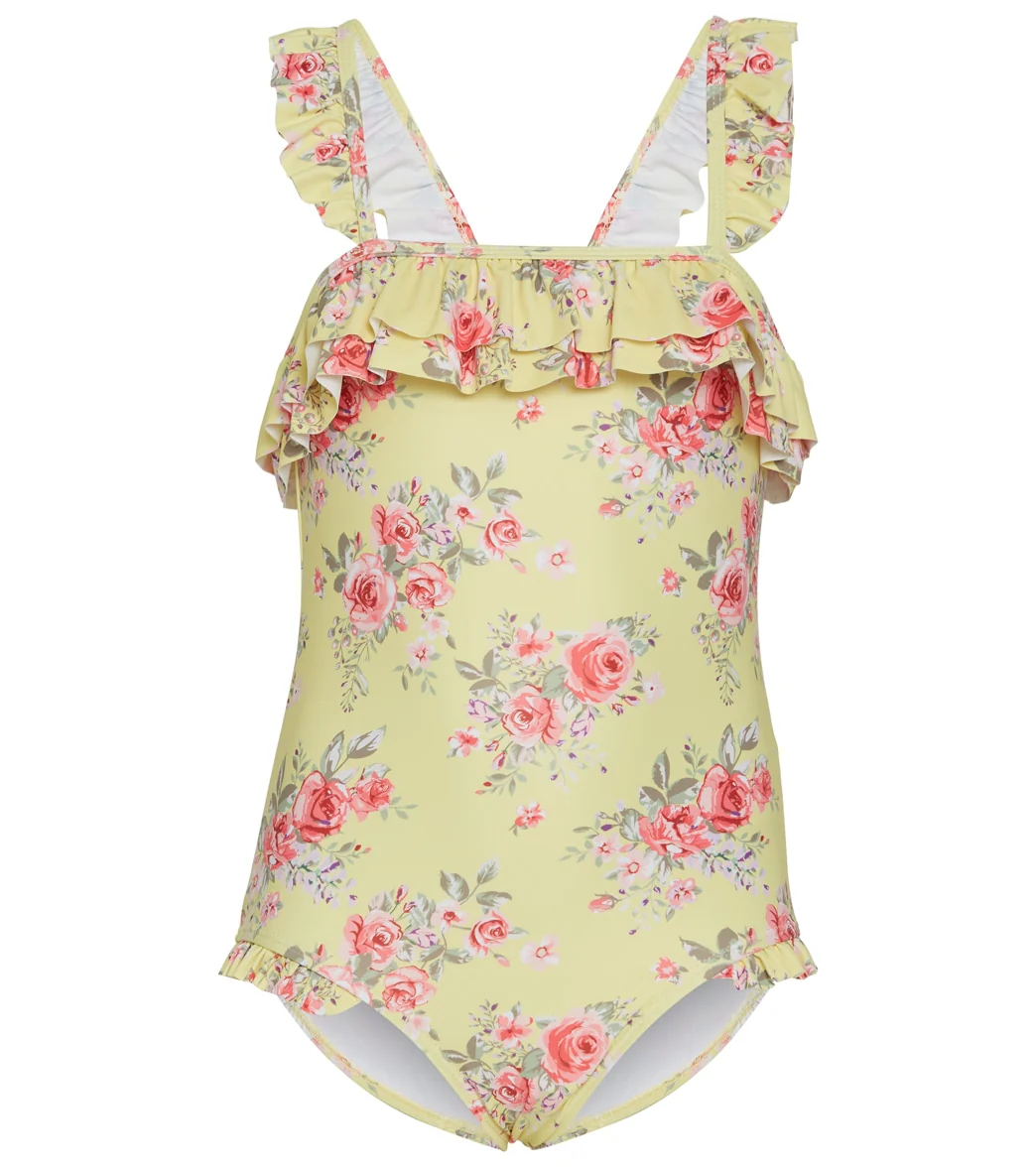 Seafolly Girls' Paradise Garden Ruffle Bandeau One Piece Swimsuit (Baby, Toddler, Little Kid) - Image 4