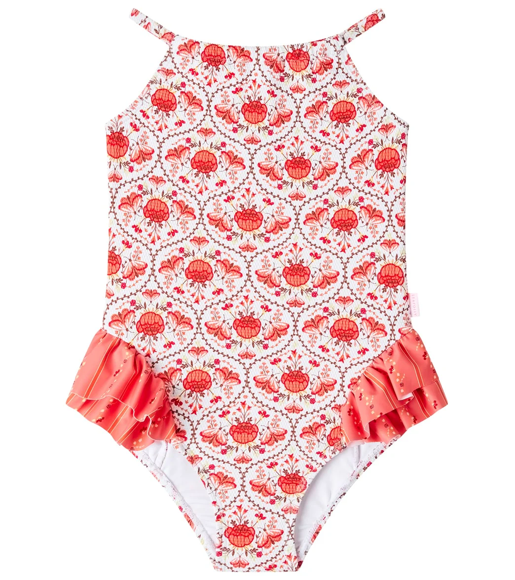 Seafolly Girls' Prague Halter Neck One Piece Swimsuit (Baby, Toddler, Little Kid)