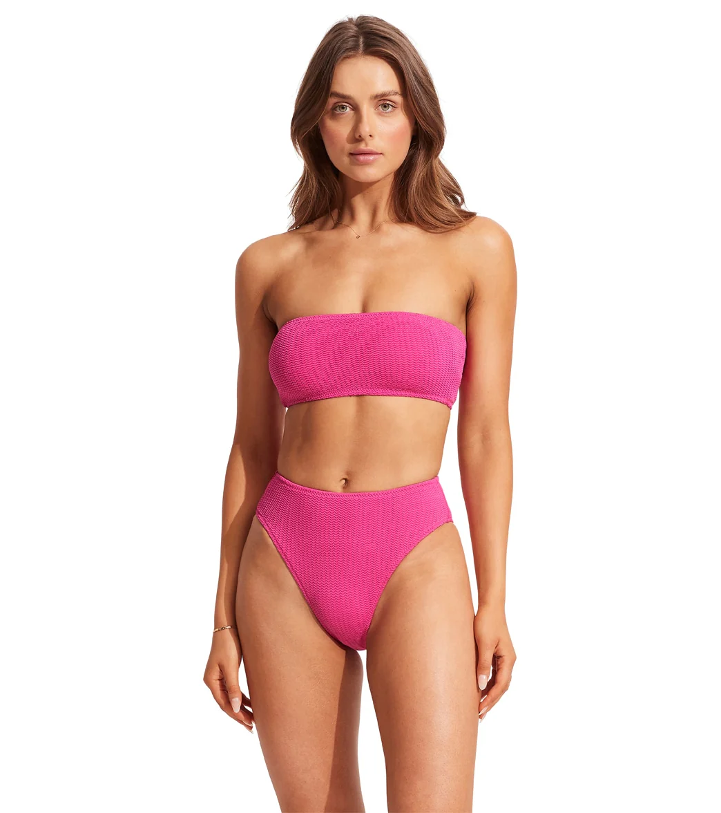 Seafolly Women's Sea Dive High Rise Bikini Bottom - Image 4