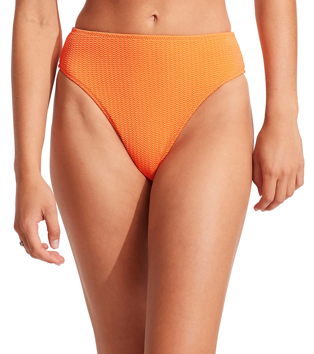 Seafolly Women's Sea Dive High Rise Bikini Bottom - Image 7