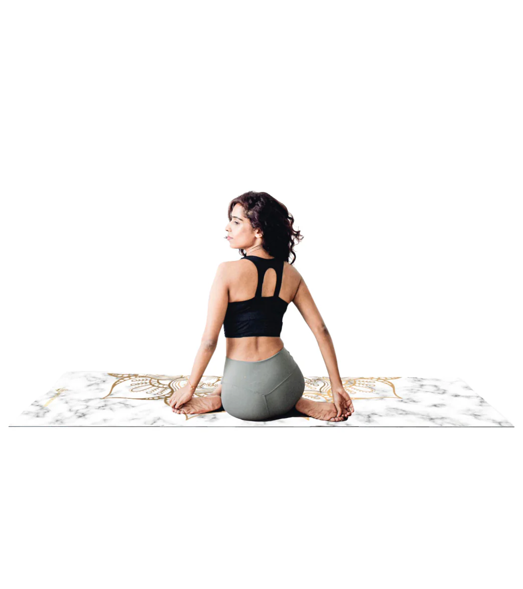 Shakti Warrior Lotus Yoga Mat 72" 3mm - Image 4