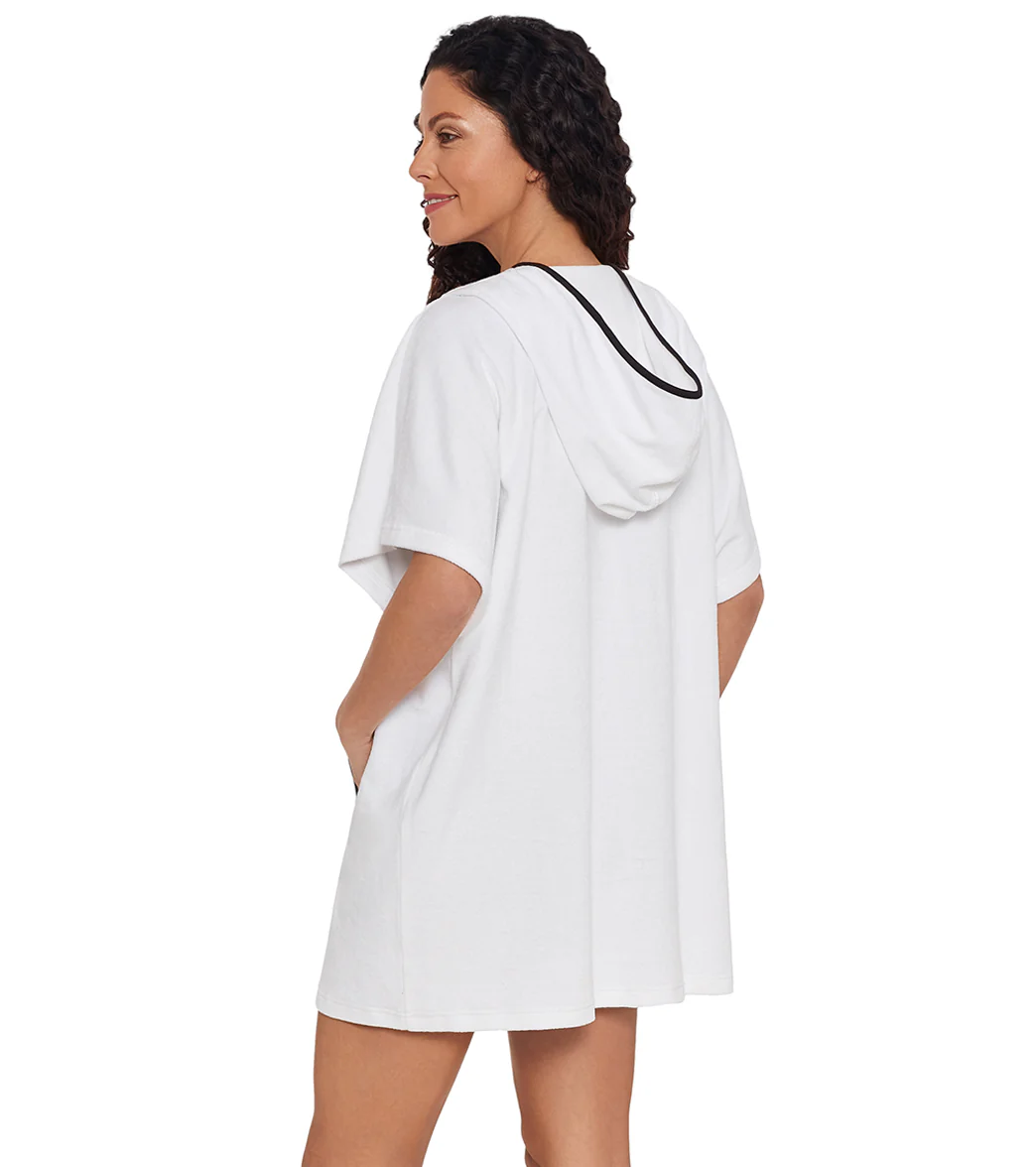 Shape Solver SPORT Women's Hooded Terry Pullover Cover Up - Image 2