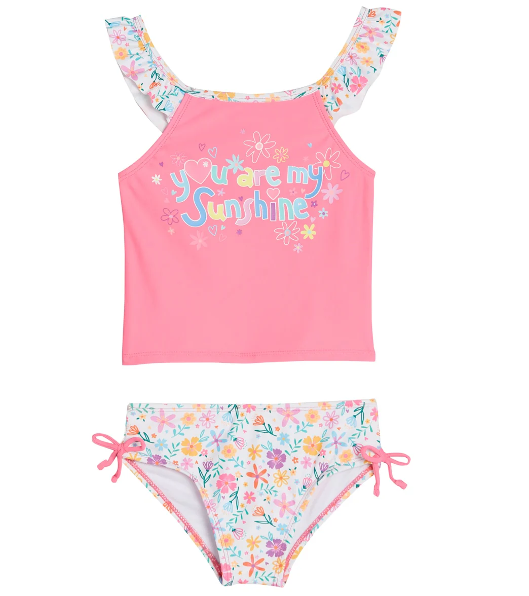 Shelloha Girls' Field of Dreams Two Piece Tankini Set (Baby, Toddler)