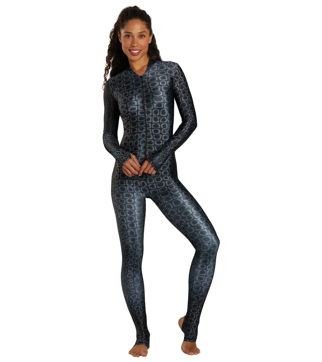 SlipIns Spotted Eagle Ray Zippered Unitard - Image 6