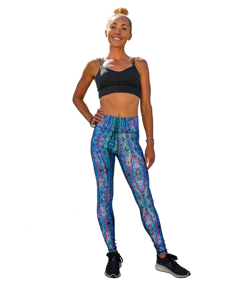 SlipIns Women's Pink Abalone Sea Swim Leggings - Image 5