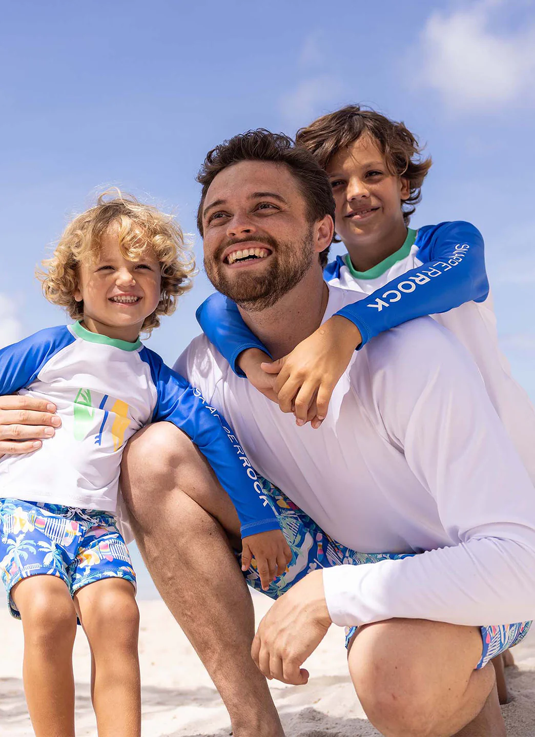 Snapper Rock Boys' Breakwater Beach Long Sleeve Rash Guard Set (Baby) - Image 6