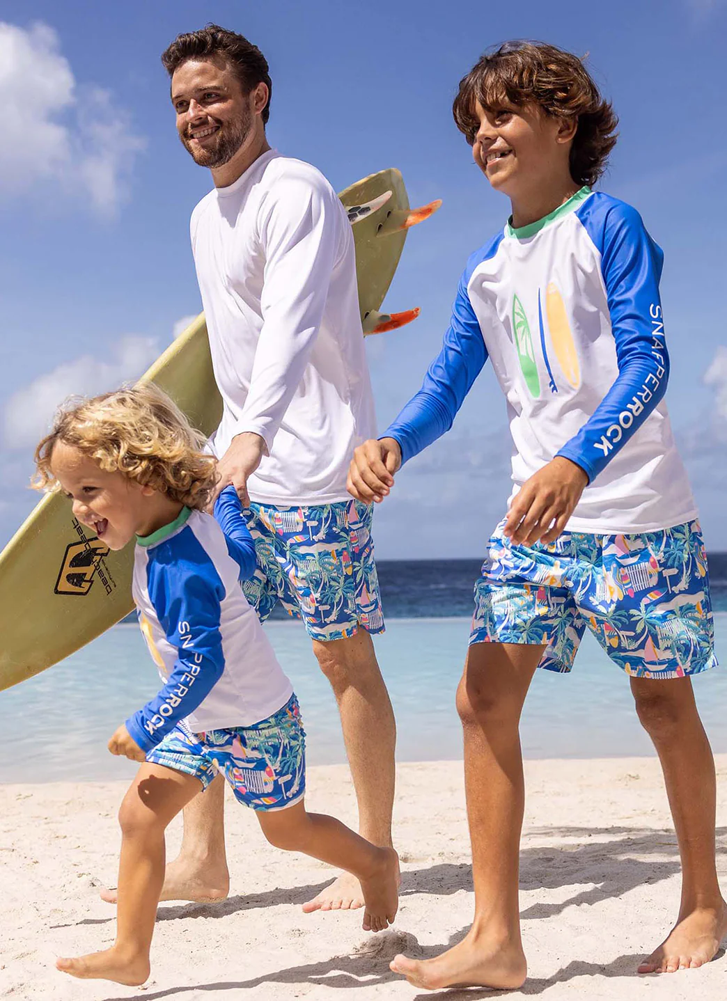 Snapper Rock Boys' Breakwater Beach Long Sleeve Rash Guard Set (Baby) - Image 7