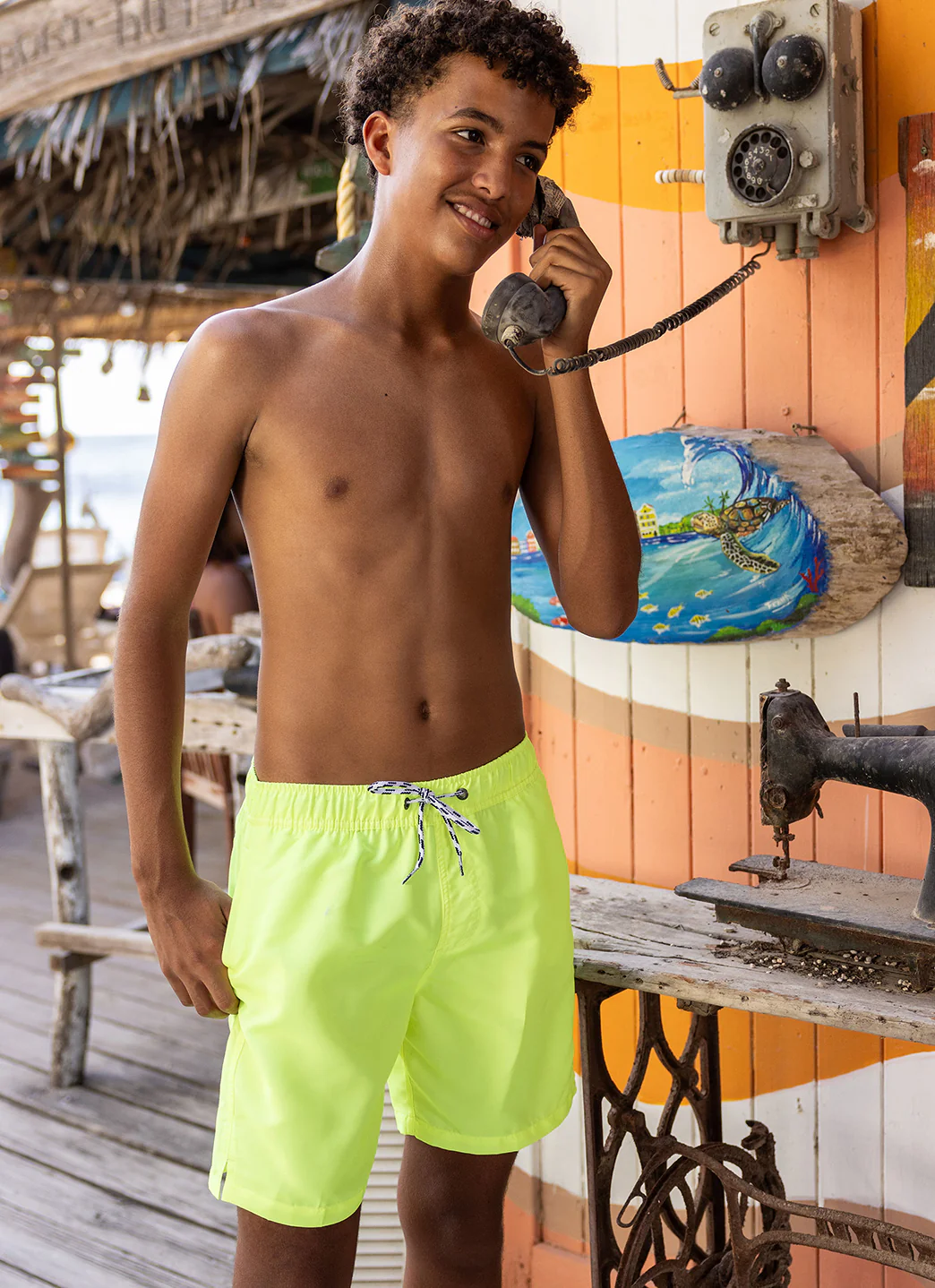 Snapper Rock Boys' Citron Comfort Lined Swim Trunk (Toddler, Little Kid, Big Kid) - Image 7