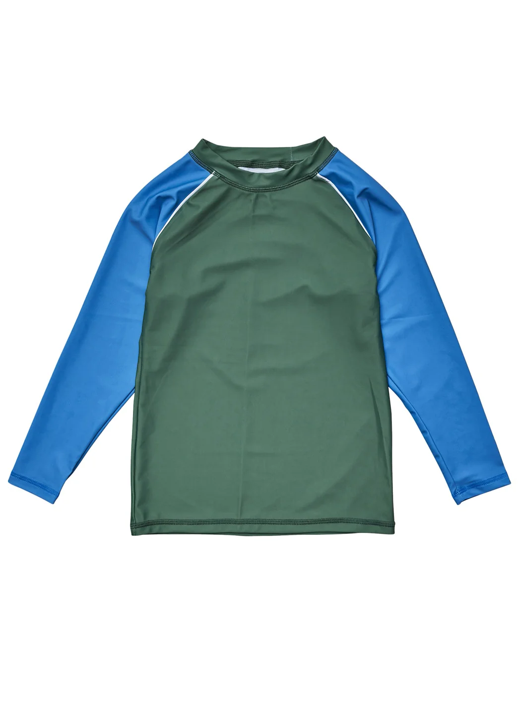 Snapper Rock Boys' Olive Blue Long Sleeve Rash Guard (Toddler, Little Kid, Big Kid) - Image 9