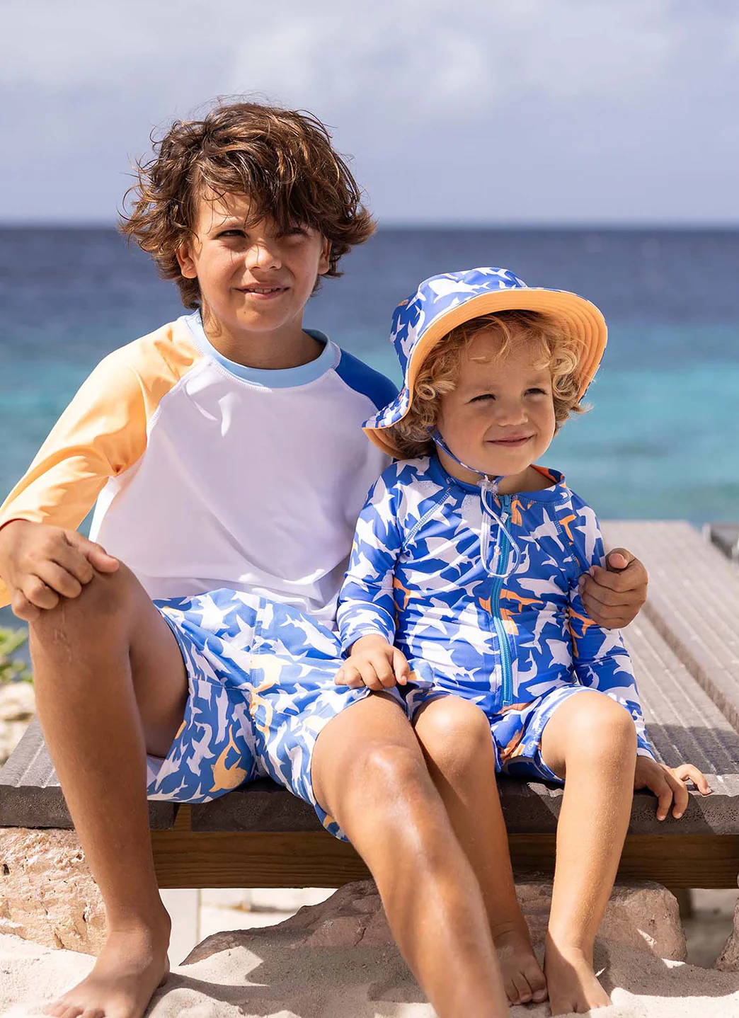 Snapper Rock Boys' Shark Squad Swim Trunk (Toddler, Little Kid, Big Kid) - Image 5