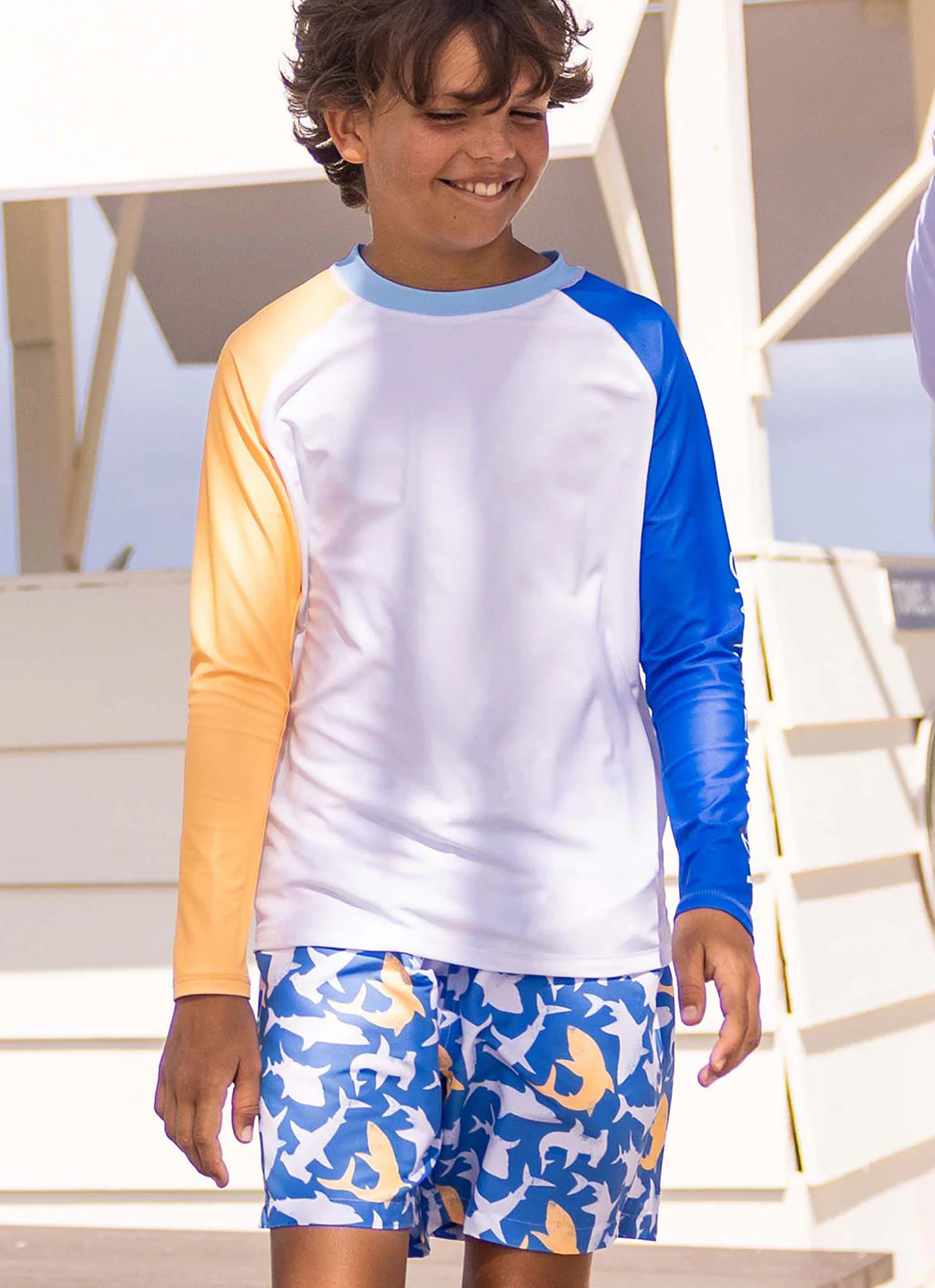 Snapper Rock Boys' Shark Squad Swim Trunk (Toddler, Little Kid, Big Kid) - Image 6