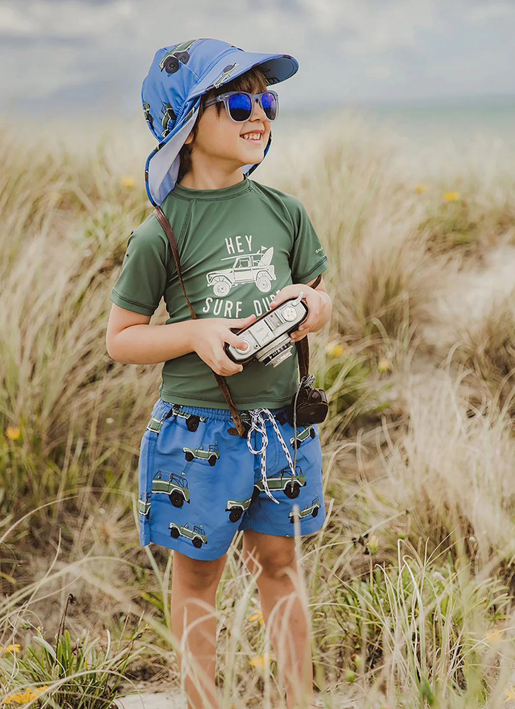 Snapper Rock Boys' Surf Safari Short Sleeve Rash Guard Set (Baby) - Image 4