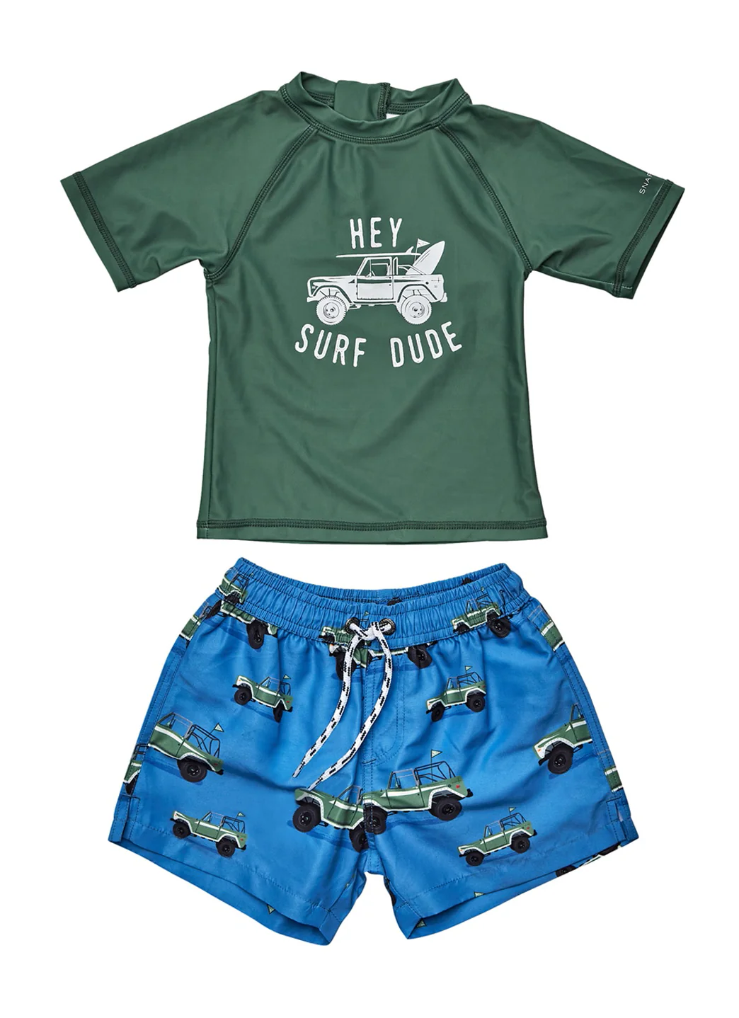 Snapper Rock Boys' Surf Safari Short Sleeve Rash Guard Set (Baby) - Image 8