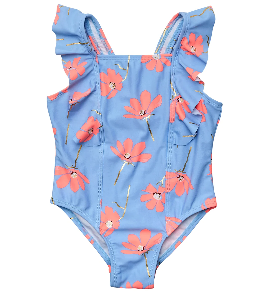 Snapper Rock Girls' Beach Bloom Ruffle Shoulder One Piece Swimsuit (Baby, Toddler, Little Kid) - Image 10