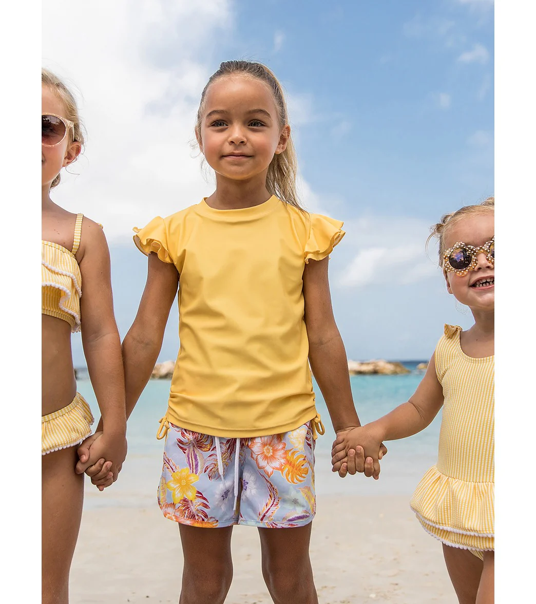 Snapper Rock Girls' Boho Tropical Board Shorts (Big Kid) - Image 6