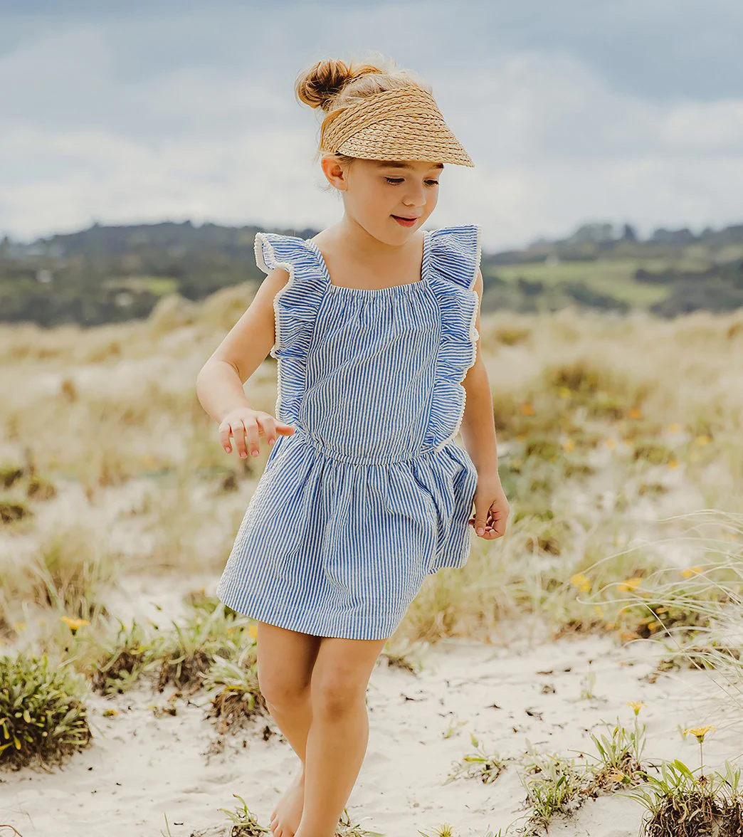 Snapper Rock Girls' Cornflower Frilled Beach Dress (Toddler, Little Kid) - Image 3