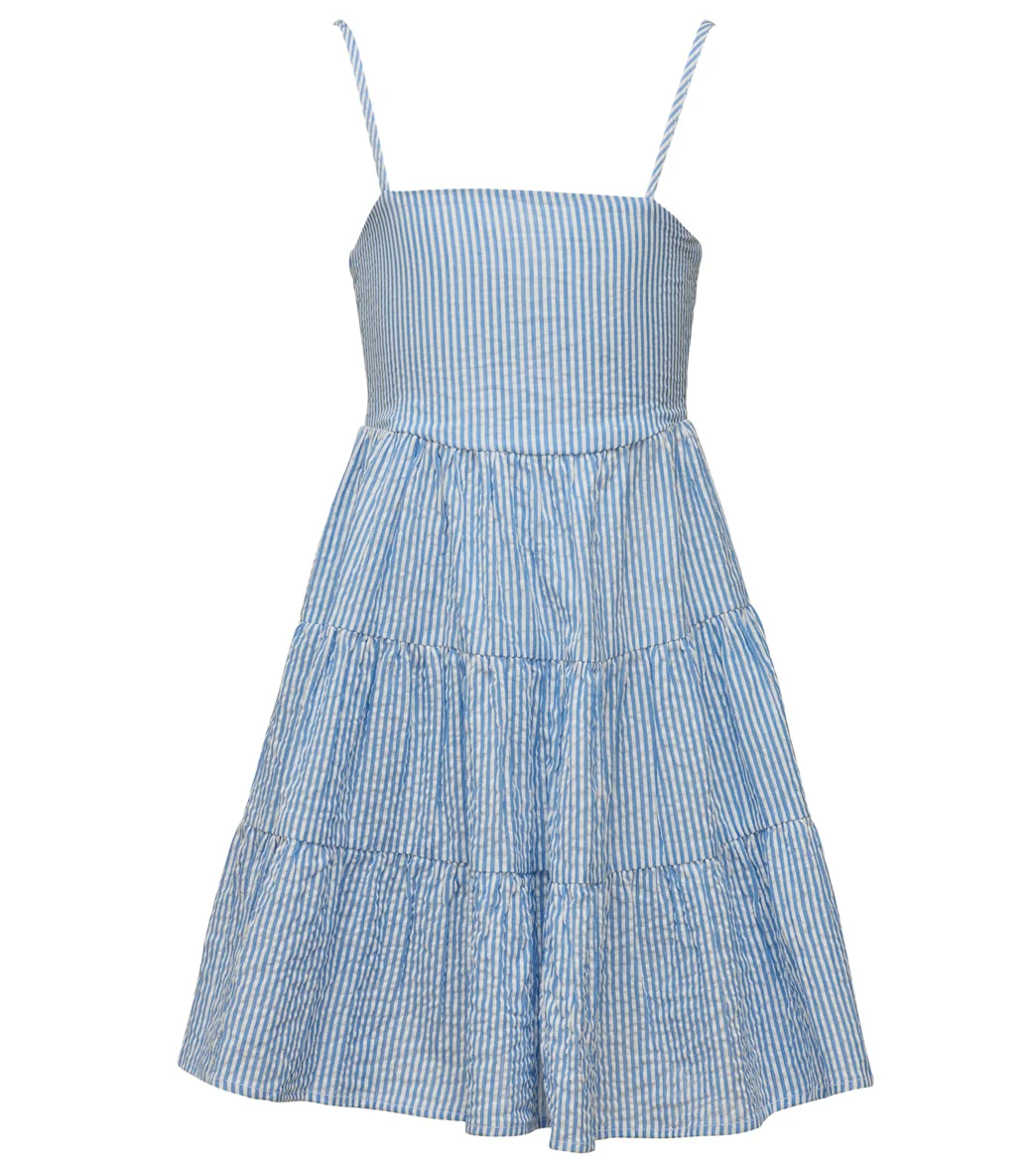 Snapper Rock Girls' Cornflower Stripe Beach Dress (Little Kid, Big Kid) - Image 6