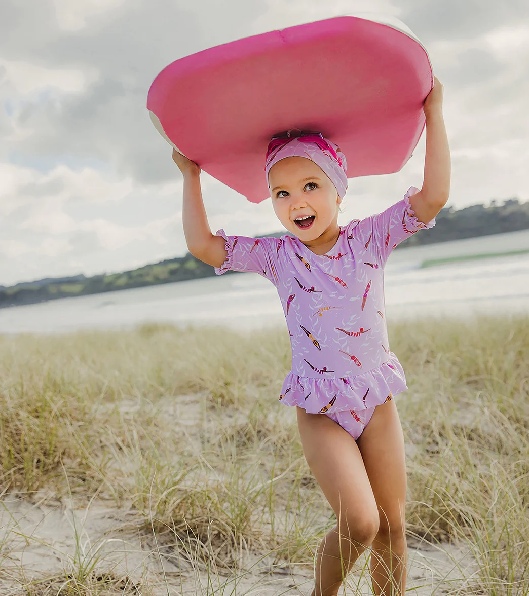 Snapper Rock Girls' Diving Diva Skirted One Piece Swimsuit (Baby, Toddler) - Image 3