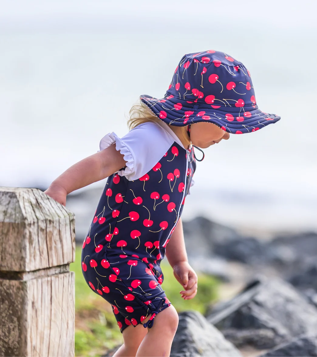Snapper Rock Girls' Ma Cheri Short Sleeve Ruffle Sunsuit (Baby, Toddler) - Image 3