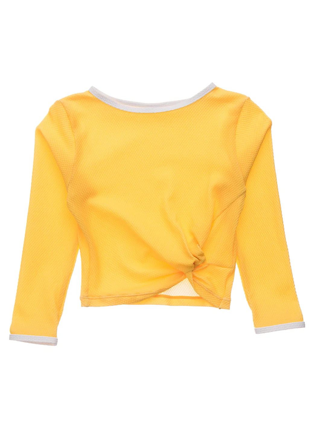 Snapper Rock Girls' Marigold Long Sleeve Wrap Rash Guard Crop Top (Big Kid) - Image 5