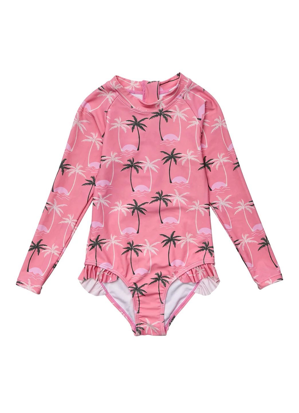 Snapper Rock Girls' Palm Paradise Long Sleeve One Piece Swimsuit (Toddler, Little Kid, Big Kid) - Image 9