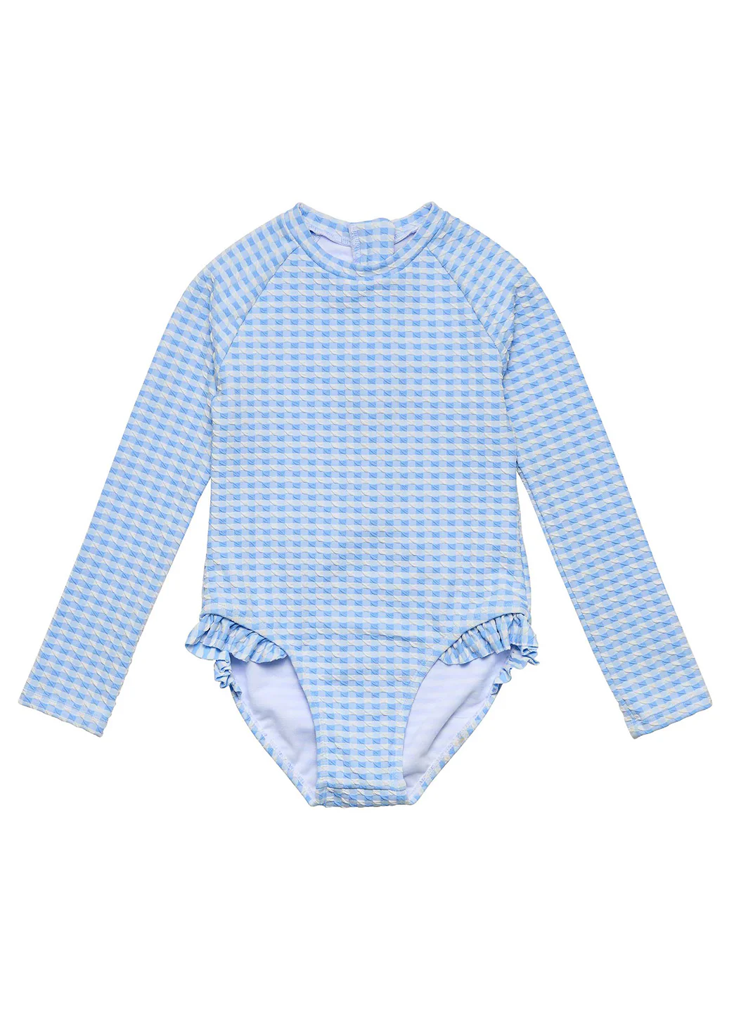 Snapper Rock Girls' Seaside Gingham One Piece Surf Suit (Toddler, Little Kid) - Image 3
