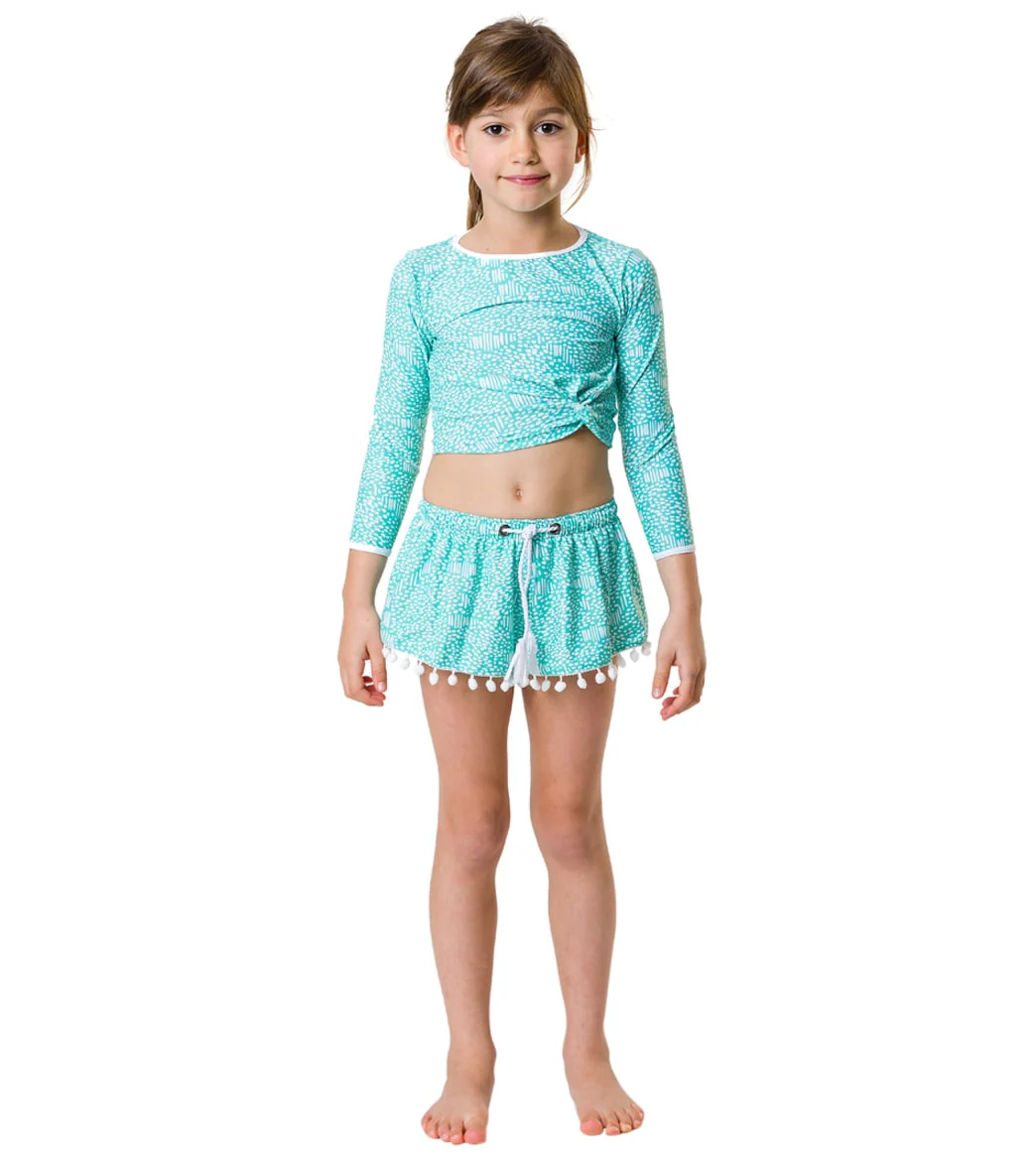 Snapper Rock Girls' Spearmint Spot Swim Shorts (Little Kid, Big Kid) - Image 5