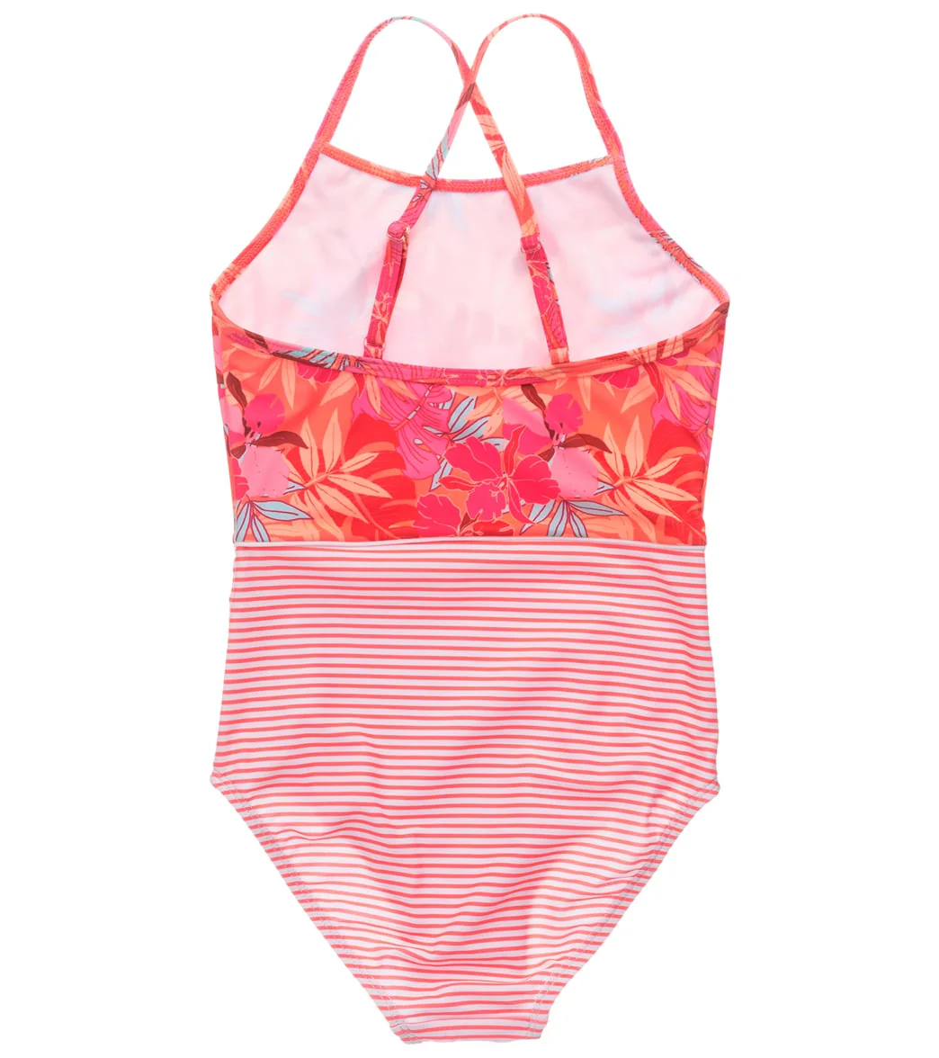 Snapper Rock Girls' Tropical Punch Classic Crossback One Piece Swimsuit (Toddler, Little Kid, Big Kid) - Image 2