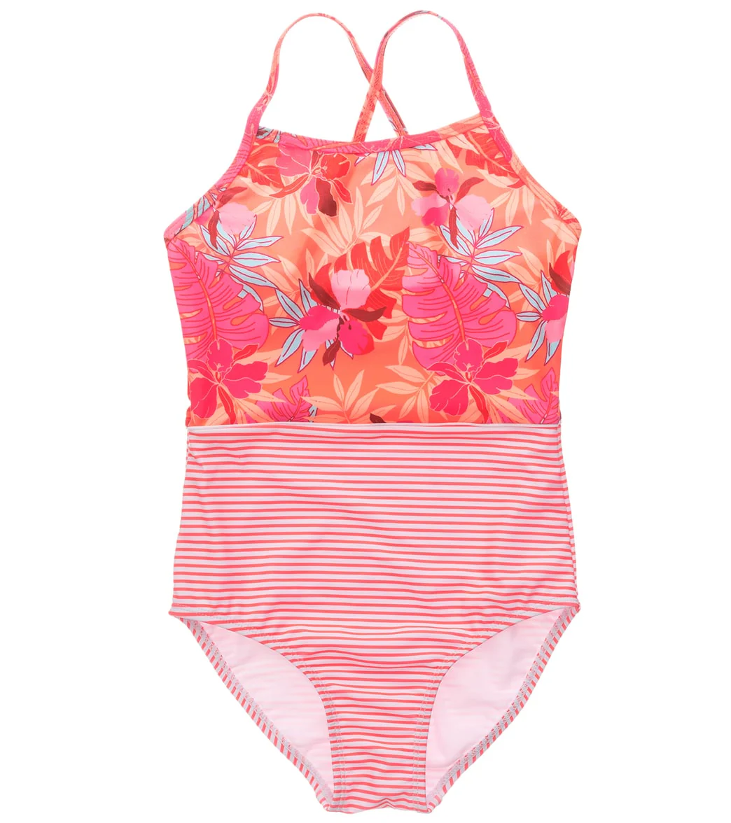 Snapper Rock Girls' Tropical Punch Classic Crossback One Piece Swimsuit (Toddler, Little Kid, Big Kid) - Image 6