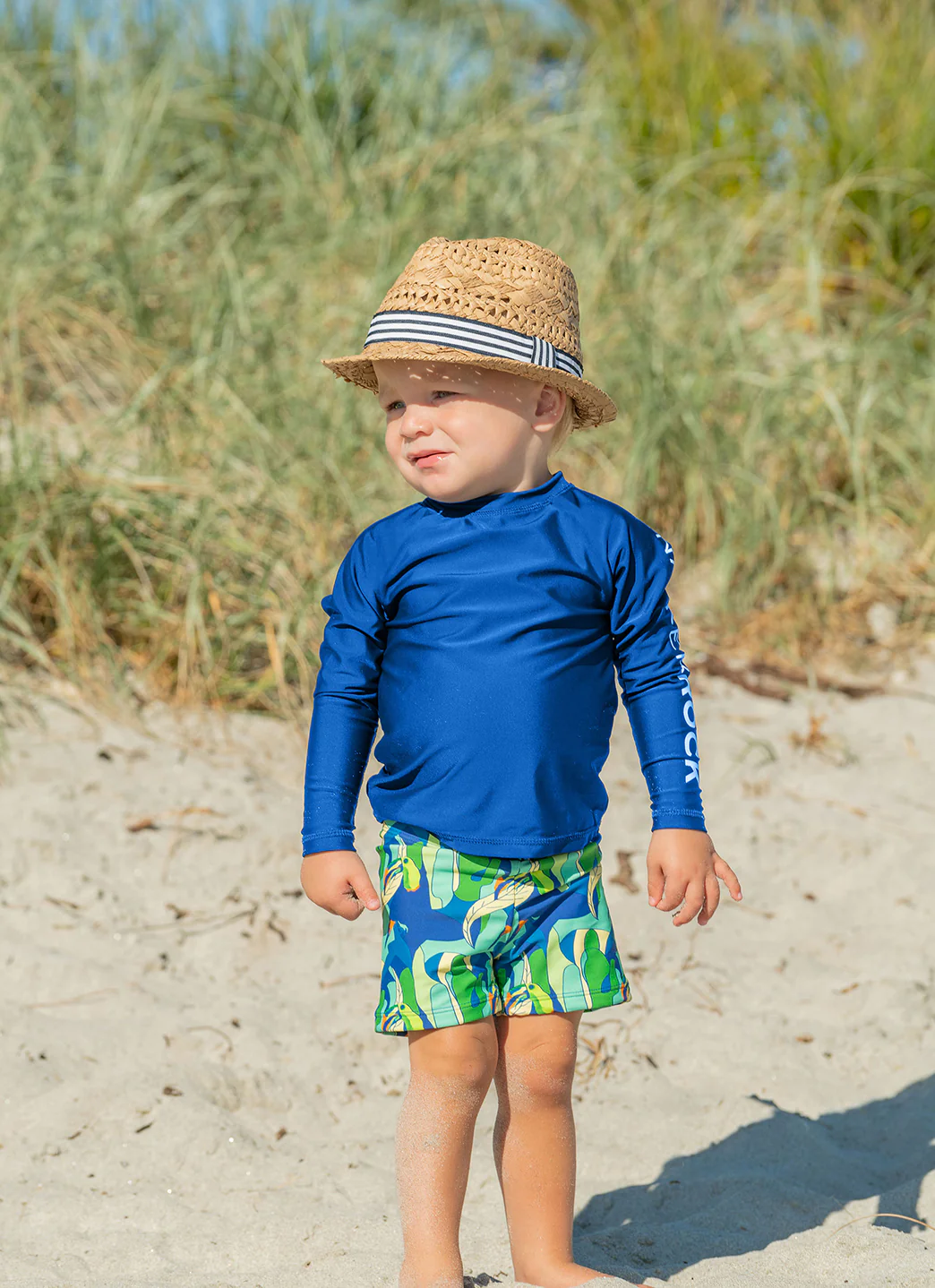 Snapper Rock Kids' Beach Stripe Fedora Hat - Image 2