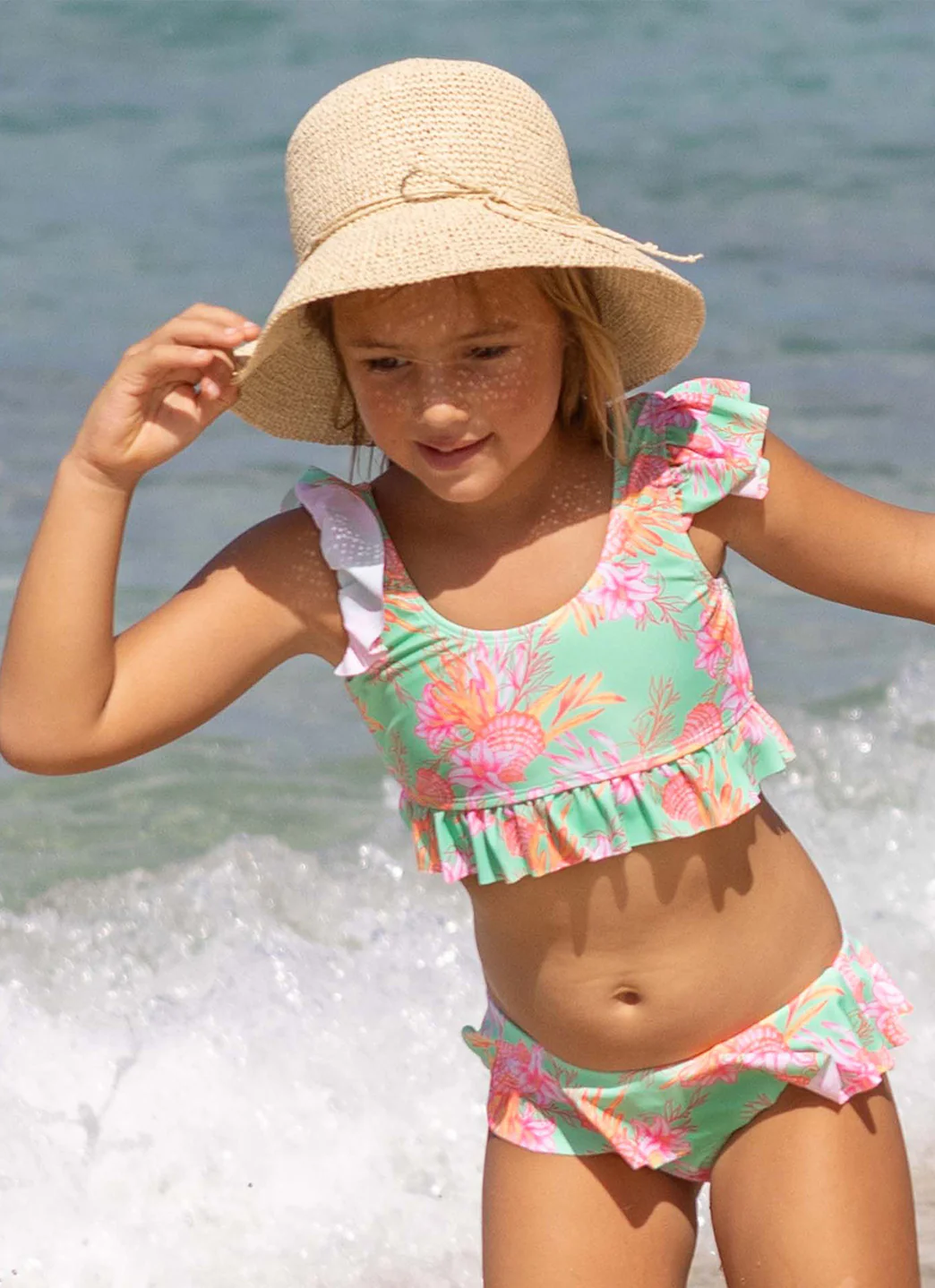 Snapper Rock Kids' Wide Brim Packable Sun Hat - Image 3