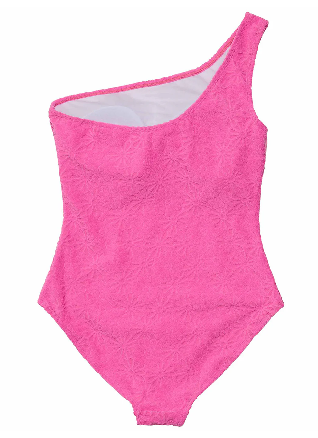 Snapper Rock Women's Bubblegum Bloom One Shoulder One Piece Swimsuit - Image 7