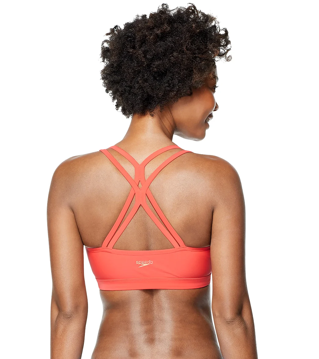 Speedo Active Women's V-Neck Double Strap Bikini Top - Image 13