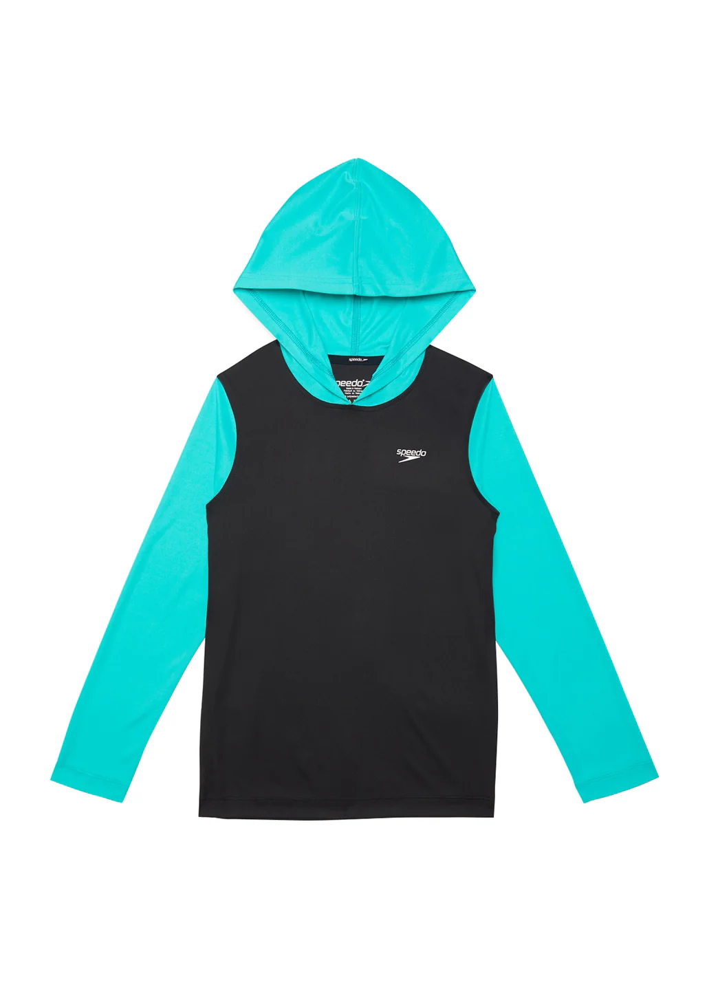Speedo Boys' Hooded Long Sleeve Swim Shirt (Big Kid) - Image 5