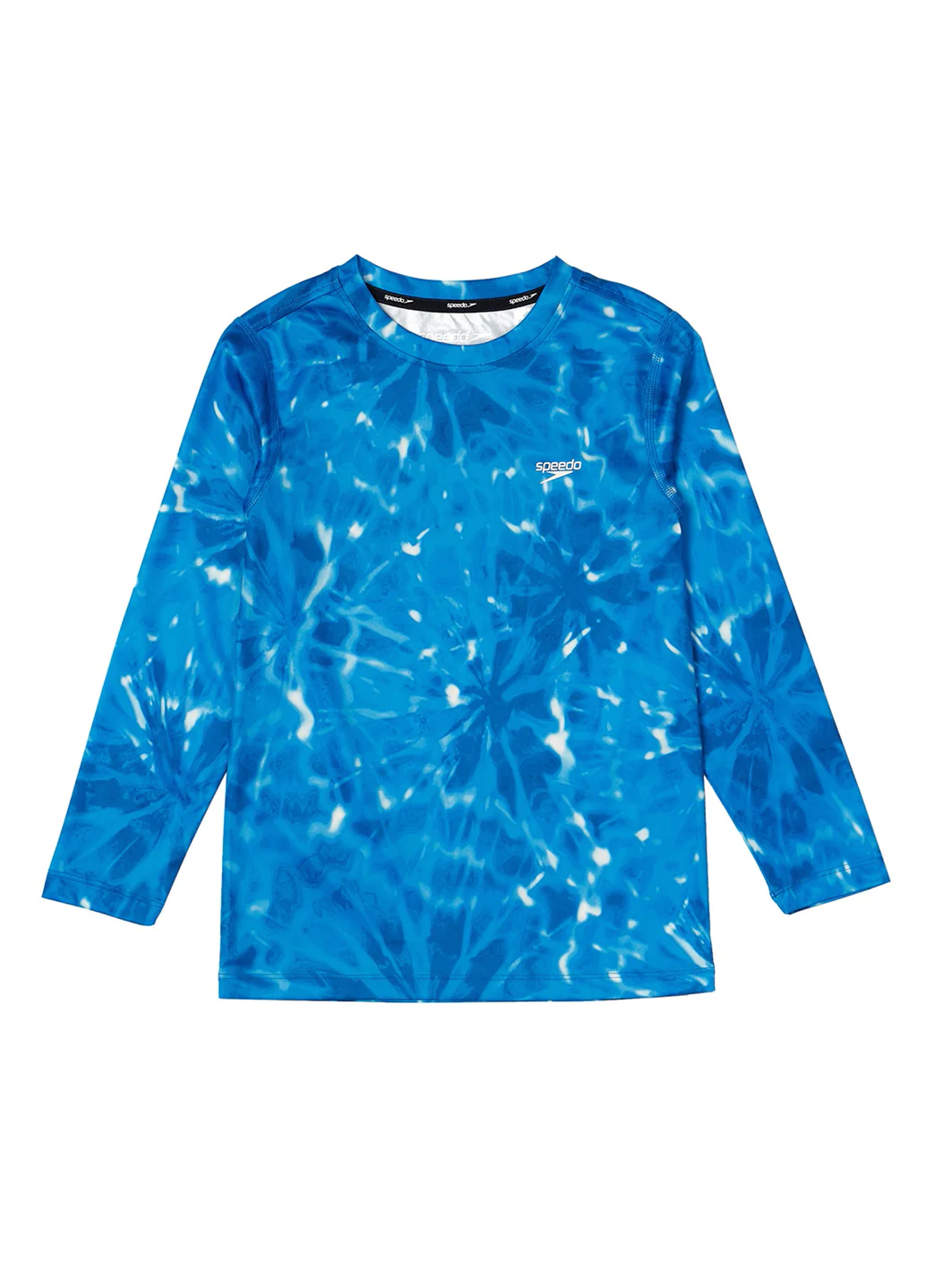 Speedo Boy's Long Sleeve Printed Swim Shirt (Little Kid, Big Kid) - Image 2