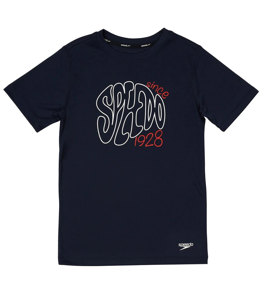 Speedo Boy's Short Sleeve Graphic Swim Shirt (Little Kid, Big Kid) - Image 5
